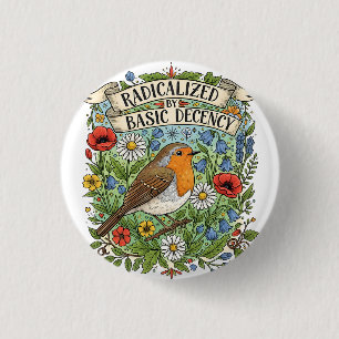 Badge Rond 2,50 Cm Radicalisé par l'esthétique de la décence élémenta
