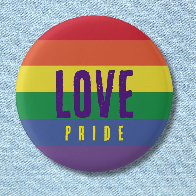 Badge Rond 2,50 Cm Rainbow Love Pride (Créateur téléchargé)