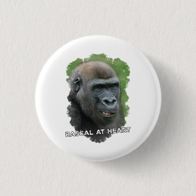 Badge Rond 2,50 Cm Rascal au coeur (Devant)