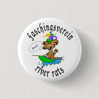 Badge Rond 2,50 Cm Rat de rivière de Faschingsverein