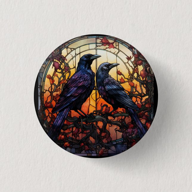Badge Rond 2,50 Cm Ravages en verre tendu (Devant)