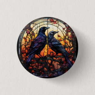 Badge Rond 2,50 Cm Ravages en verre tendu