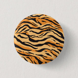 Badge Rond 2,50 Cm Rayures de tigre
