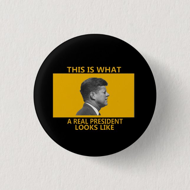 Badge Rond 2,50 Cm Réel président (Devant)