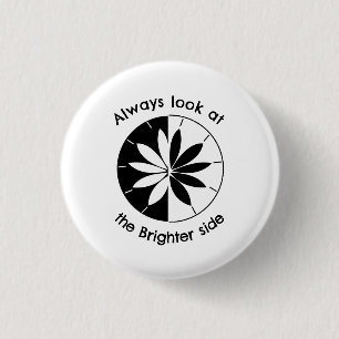 Badge Rond 2,50 Cm Regardez L'Inspirationnel Du Côté Brighter
