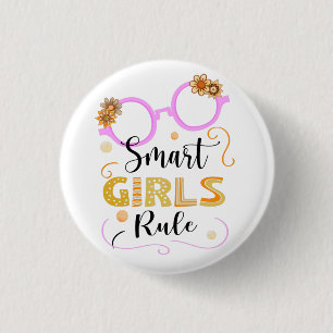 Badge Rond 2,50 Cm Règle Smart Girls