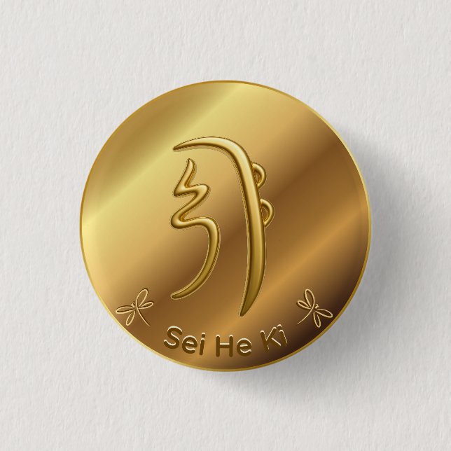 Badge Rond 2,50 Cm Reiki Símbolo segundo nivel Seiheki (Devant)