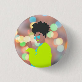 Badge Rond 2,50 Cm Reine dansante.