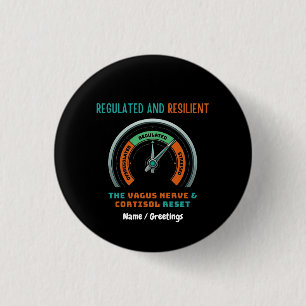 Badge Rond 2,50 Cm Réinitialisation du cortisol du nerf vague régulé