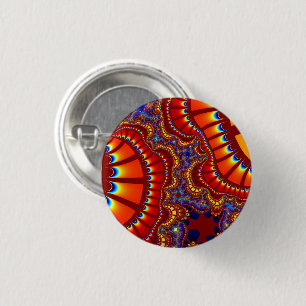 Badge Rond 2,50 Cm Remix rouge et orange