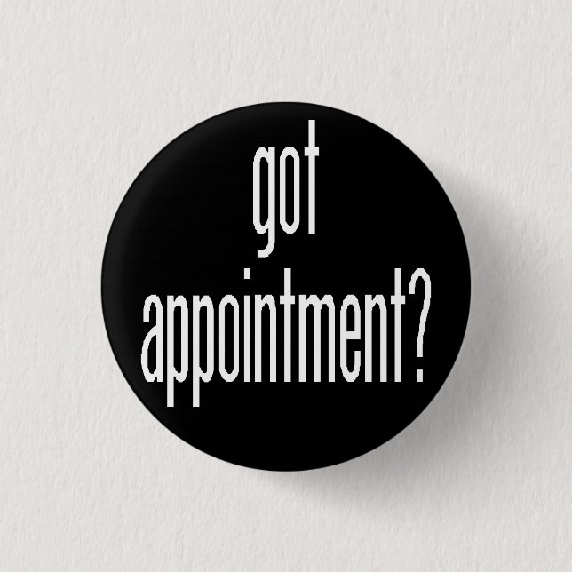 Badge Rond 2,50 Cm rendez-vous obtenu (Devant)