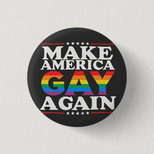 Badge Rond 2,50 Cm Rendre à l'Amérique gay le mois de la fierté LGBT