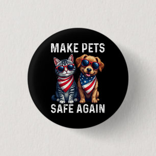 Badge Rond 2,50 Cm Rendre les animaux sains et saufs