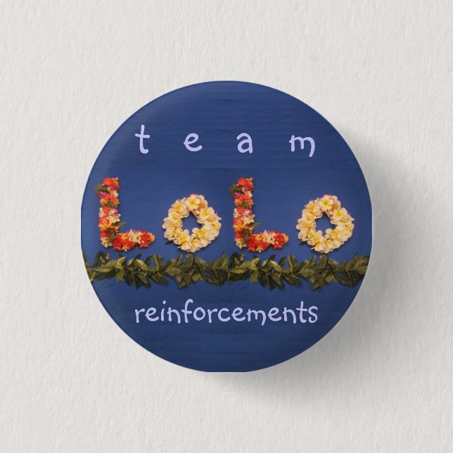 Badge Rond 2,50 Cm renforts de lolo d'équipe (Devant)