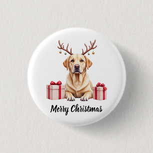 Badge Rond 2,50 Cm Renne du Labrador