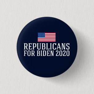 Badge Rond 2,50 Cm Républicains pour Biden 2020