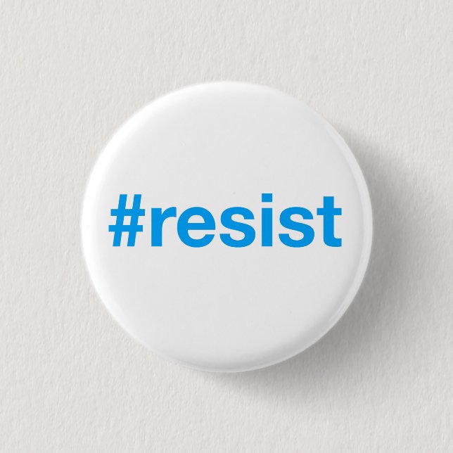 Badge Rond 2,50 Cm #resist (Devant)