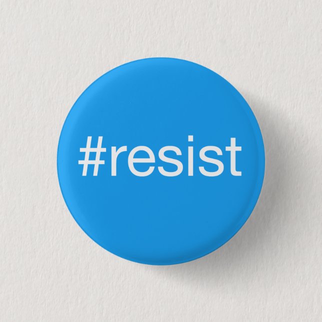 Badge Rond 2,50 Cm #resist (Devant)
