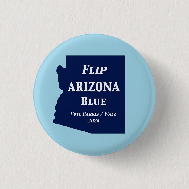 Badge Rond 2,50 Cm Retourner Arizona Blue en 2024 (Devant)