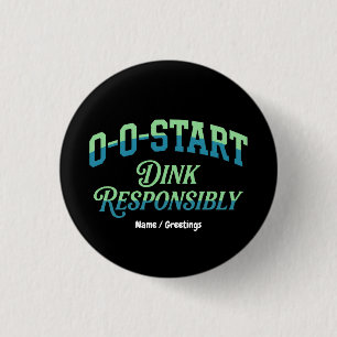 Badge Rond 2,50 Cm Rétro 0-0-Démarrage Court Esthétique Minimal Pickl