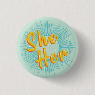 Badge Rond 2,50 Cm Rétro Prononounes