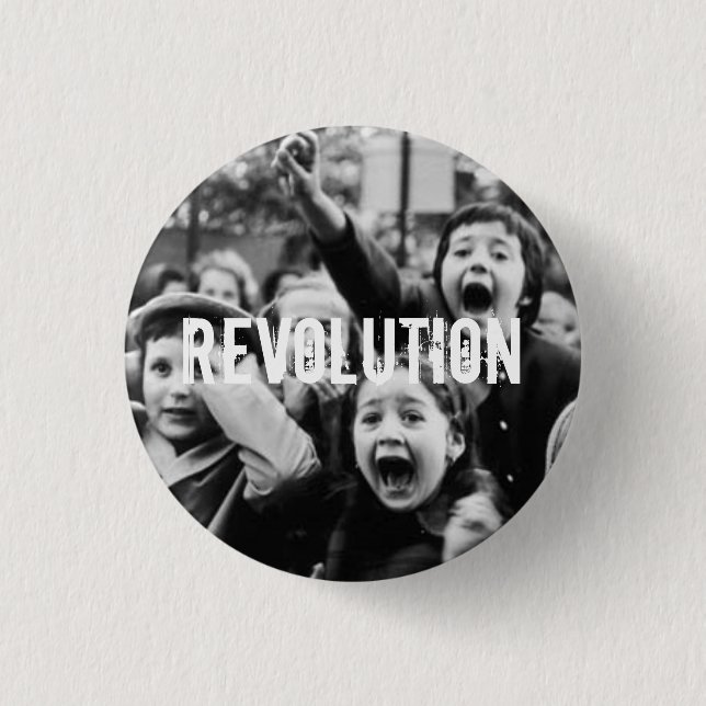 Badge Rond 2,50 Cm Révolution ! (Devant)