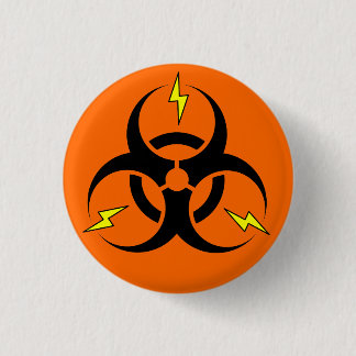 Badge Rond 2,50 Cm Risque Bioelectric