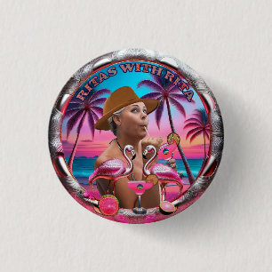 Badge Rond 2,50 Cm Ritas avec Rita