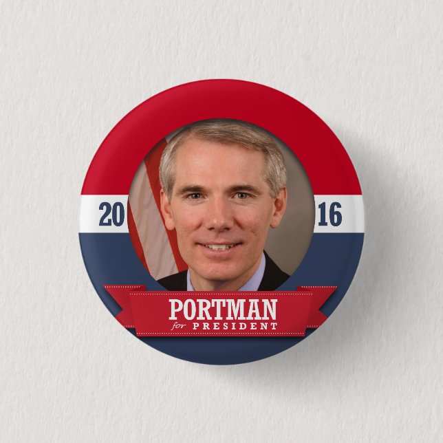 BADGE ROND 2,50 CM ROB PORTMAN 2016 (Devant)