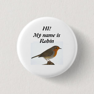 Badge Rond 2,50 Cm Robin