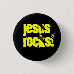 Badge Rond 2,50 Cm Roches de Jésus !