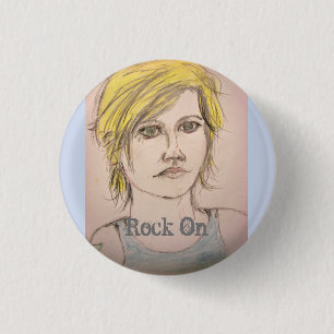 Badge Rond 2,50 Cm Rock