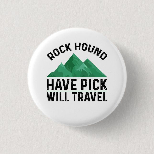 Badge Rond 2,50 Cm Rock Hound (Devant)