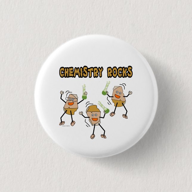 Badge Rond 2,50 Cm Rocks de chimie (Devant)