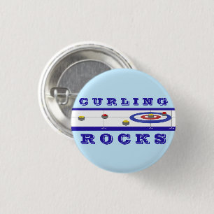 Badge Rond 2,50 Cm Rocks de curling