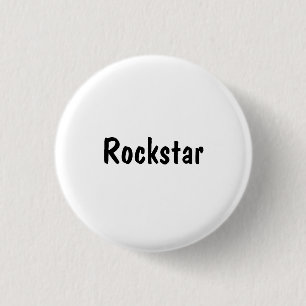 Badge Rond 2,50 Cm Rockstar