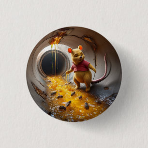 Badge Rond 2,50 Cm Rodentophobia Winnie l'ourlet 2