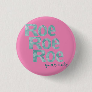 Badge Rond 2,50 Cm Roe Roe Roe votez pour le vert
