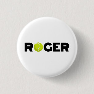 Badge Rond 2,50 Cm Roger Tennis