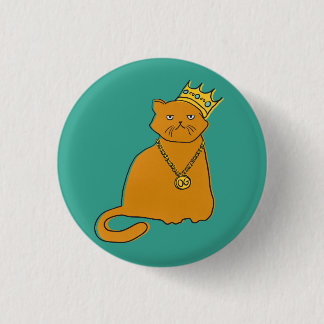 Badge Rond 2,50 Cm Roi de chat d'OG