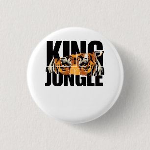 Badge Rond 2,50 Cm Roi de la Jungle