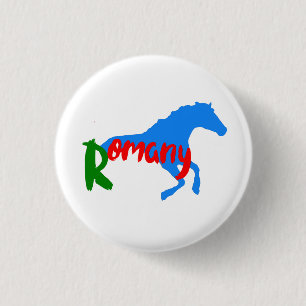Badge Rond 2,50 Cm Romany Gypsy horse Button