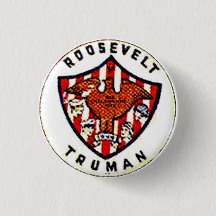 Badge Rond 2,50 Cm Roosevelt-Truman - bouton