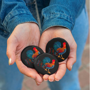 Badge Rond 2,50 Cm Rooster coloré DeColores Cursillo