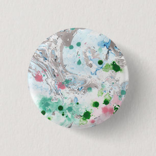 Badge Rond 2,50 Cm Rose Bleu Vert Blanc Couleurs Modèle moderne