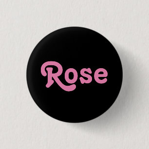 Badge Rond 2,50 Cm Rose de boutons