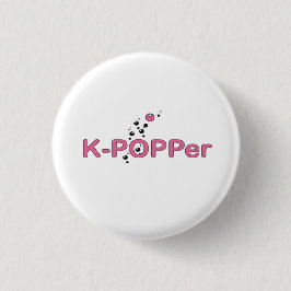 Badge Rond 2,50 Cm Rose de K-Bouton-pression