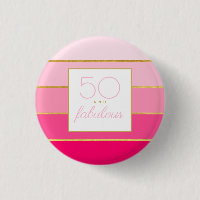Rose et or moderne 50 ans et fêtard pour un annive