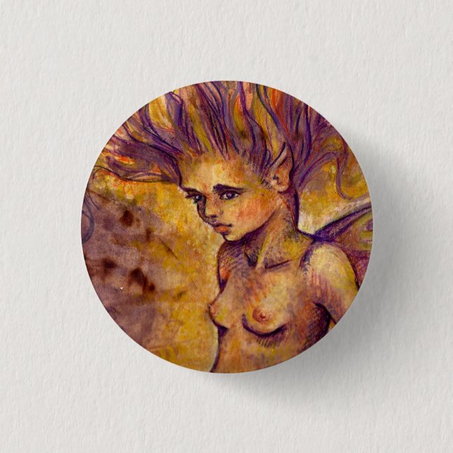 Badge Rond 2,50 Cm Rosetta (Devant)