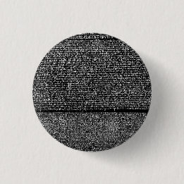 Badge Rond 2,50 Cm Rosetta Stone